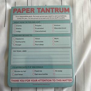 Nifty notes paper tantrum brand new sealed